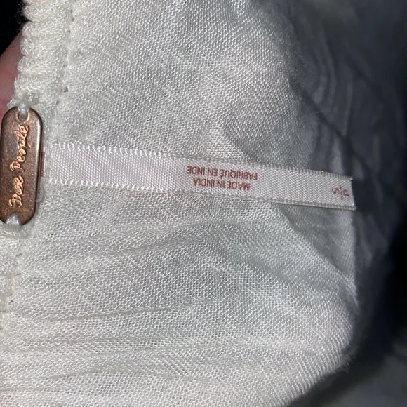 Free People Oxford Floral Embroidered Mini Dress with Bell Sleeves Festival - Picture 7 of 7